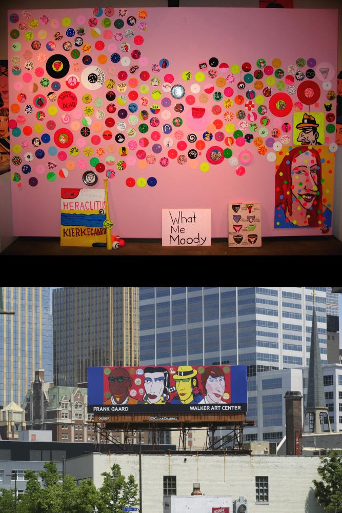 Installations Pink Wall 2006 and Walker billboard  2004