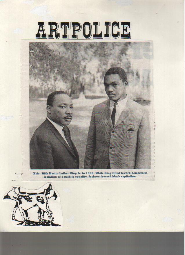 Artpolice collage MLK ands Jesse Jackson  1966