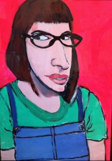 Portrait of artist now based in New York . Formerly of Lake Forest ,MN. 
