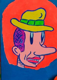 Portrait of Sti Mead ( Dick Tracy Hat ) 2024