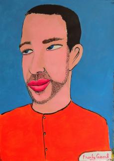 Portrait of Bartholomew Ryan  from life former WAC curator art writer , very Irish .