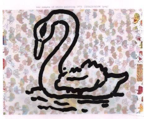 Jpeg Swan over Untitled Painting 1974-2022 